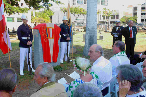 SMS Donau Gedenkstein auf Hawaii