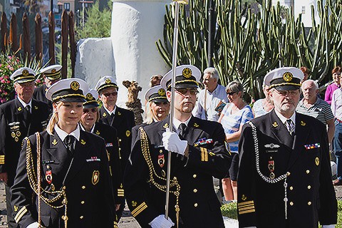 Fahnensegnung der Marinekameradschaft Vizeadmiral Erzherzog Ferdinand Max – CSLI auf Teneriffa