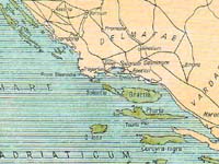 Landkarte, römische Zeit. Salona